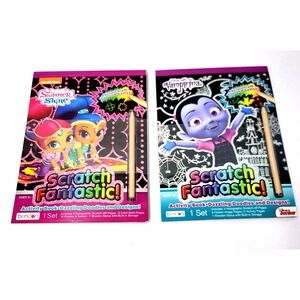 Shimmer Shine Vampirina Scratch Fantastic‎ Activity Book Set Bendon